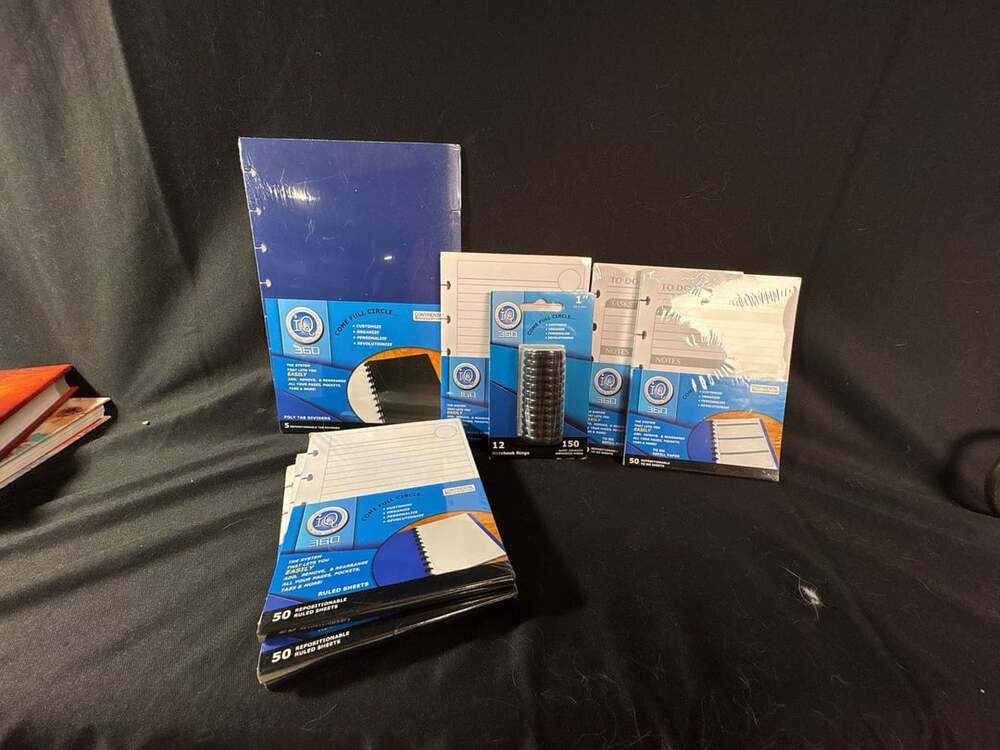 iQ 360 Notebook Bundle Refills Rings Dividers